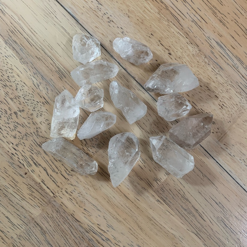 Natural Clear Quartz Crystal Set